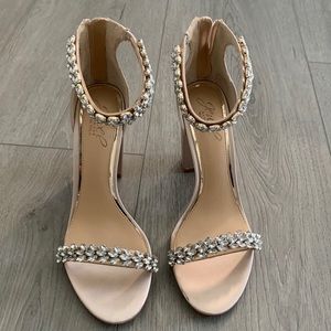 Jewel Badgley Mischka Women's Mayra Evening heel, size 8. NEW! Unworn & perfect